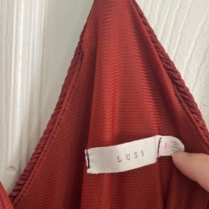 Burgundy maxi dress by Lush